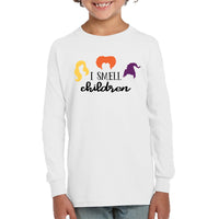 Hocus Pocus I Smell Children Unisex Shirt, Long Sleeve, Hoodie, Sweatshirt
