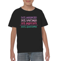 50% Mermaid, 30% Unicorn, 20% Princess – 100% Magical Baby Onesie