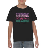 50% Mermaid, 30% Unicorn, 20% Princess – 100% Magical Baby Onesie