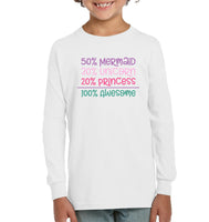 50% Mermaid, 30% Unicorn, 20% Princess – 100% Magical Baby Onesie