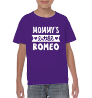 Mommy's Little Romeo Valentines Kids Classic Tee
