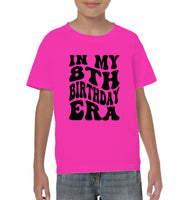 In My 8th Birthday Era Birthday Shirt Kids Tee, Hoodie, Sweatshirt