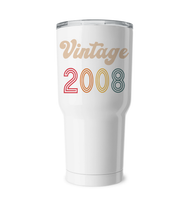 2008 Retro Vintage Birth Year Blast Coffee Mug, Tumbler, Wine Glass