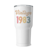 1983 Retro Vintage Birth Year Blast Coffee Mug, Tumbler, Wine Glass