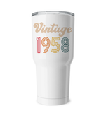 1958 Retro Vintage Birth Year Blast Coffee Mug, Tumbler, Wine Glass