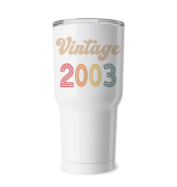 2003 Retro Vintage Birth Year Blast Coffee Mug, Tumbler, Wine Glass