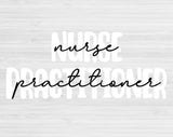 Nurse Practitioner cut file