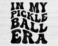 In My Pickleball Era Svg Files For Cricut, Pickleball Svg, Pickle Ball Svg Dxf Png Eps Cut Files Silhouette