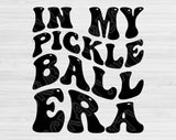 In My Pickleball Era Svg Files For Cricut, Pickleball Svg, Pickle Ball Svg Dxf Png Eps Cut Files Silhouette