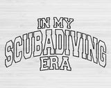 In My Scuba Diving Era Svg Files For Cricut, Scuba Diving Svg, Diver Svg Dxf Png Eps Cut Files Silhouette