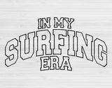 In My Surfing Era Svg Files For Cricut, Surfing Svg, Surfer Svg Dxf Png Eps Cut Files Silhouette