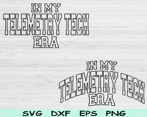 In My Telemetry Tech Era Svg Files For Cricut, Telemetry Tech Svg, Monitor Tech Svg Dxf Png Eps Cut Files Silhouette