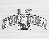 In My Veterinary Technician Era Svg Files For Cricut, Veterinary Technician Svg, Vet Tech Svg Dxf Png Eps Cut Files Silhouette