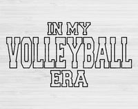 In My Volleyball Era Svg Files For Cricut, Volleyball Svg, Volleyball Mom Svg Dxf Png Eps Cut Files Silhouette