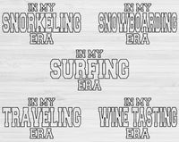 Hobby Svg Files For Cricut, In My Era Svg, Camping Svg Dxf Png Eps Cut Files Silhouette