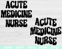 acute medicine nurse svg