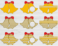 Bells Svg Files For Cricut and Silhouette, Christmas Svg Cut Files