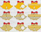Bells Svg Files For Cricut and Silhouette, Christmas Svg Cut Files