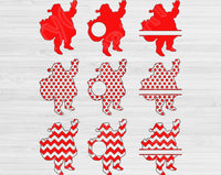 Santa Svg Files For Cricut And Silhouette, Christmas Svg File