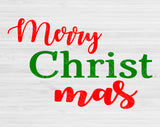 Merry Christmas Svg File For Crucit And Silhouette, Winter Svg Cut File, Merry Christ Mas Svg