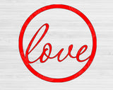 Love Svg Files For Cricut And Silhouette, Heart Valentine's Day Svg Cut Files