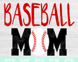baseball mom svg
