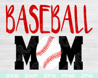 baseball mom svg