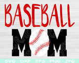 baseball mom svg