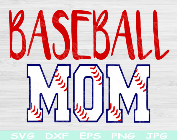 baseball mom svg