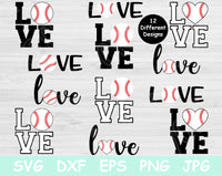 Love Baseball Svg Designs, Baseball Love Svg Files For Cricut And Silhouette, Baseball Mama Svg Dxf, Baseball Shirt Svg Cut Files