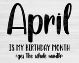 birthday month