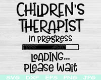 children's therapist svg