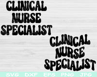 clinical nurse specialist svg
