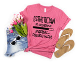 Esthetician In Progress Loading Please Wait Svg, Dxf, Eps, Png For Cricut, Glowforge, Silhouette