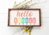 hello summer svg