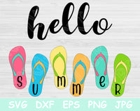 hello summer svg
