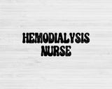 hemodialysis nurse svg file