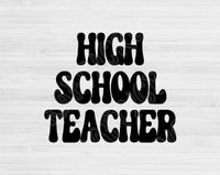 high school teacher svg file