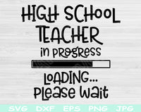 high school teacher svg