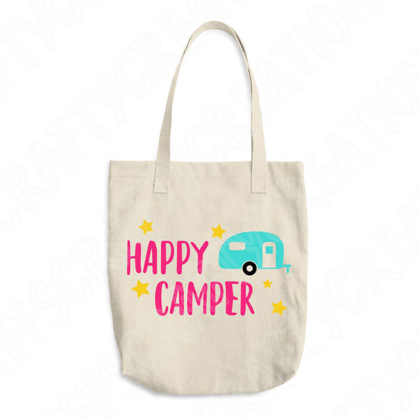 Happy Camper Svg Files For Cricut and Silhouette Cutting Machines, Cam ...