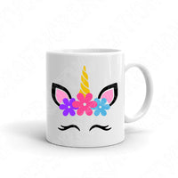 Unicorn Svg, Unicorn Face Svg Files For Cricut And Silhouette. Unicorn Head Svg with Eyelashes for Magical Birthday