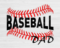 Baseball Dad Svg Files For Cricut And Silhouette, Baseball Svg Cut Files, Baseball Stitches Svg