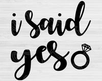 I Said Yes Svg, That's What She Said, We Said Mexico, and We Said Vegas Svg Files For Cricut and Silhouette. Bachelorette Party Svg.