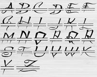 split letter svg