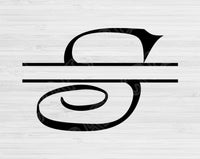 Split Monogram Svg Cut Files, Split Letter Svg Files For Cricut And Silhouette