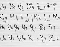 Script Vine Font Svg Files For Cricut and Silhouette