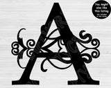 Script Vine Font Svg Files For Cricut and Silhouette