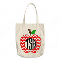 Apple Svg Files For Cricut And Silhouette, Teacher Svg Cut Files, Teacher Monogram Svg, Back To School Svg Files for Cricut