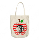 Apple Svg Files For Cricut And Silhouette, Teacher Svg Cut Files, Teacher Monogram Svg, Back To School Svg Files for Cricut