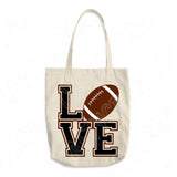 Love Football Svg Cut File, Football Svg Files For Cricut And Silhouette